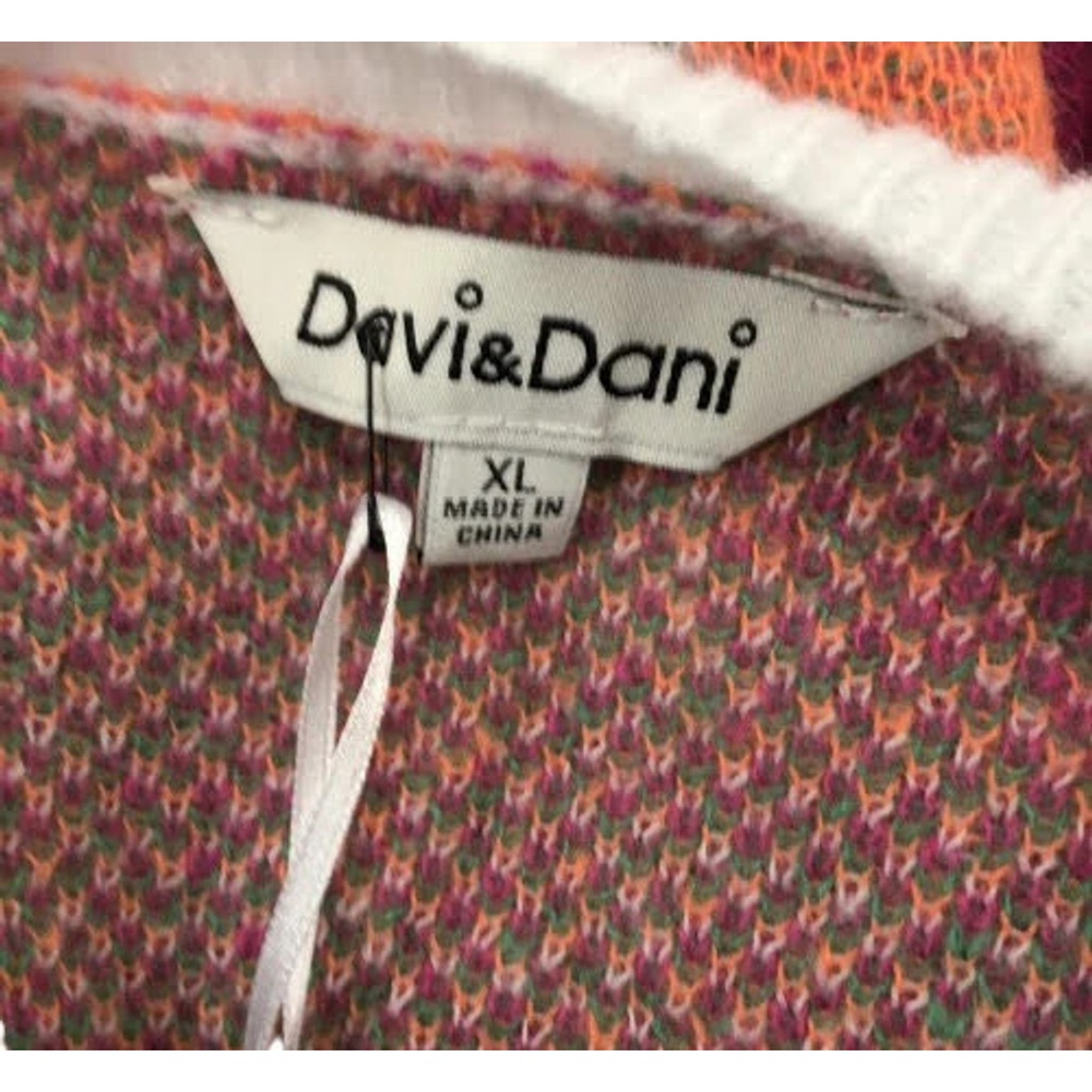 Women's Sweater XL Pink Orange - Picture 3 of 3